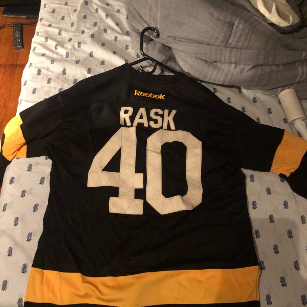 Tuukka Rask jersey.